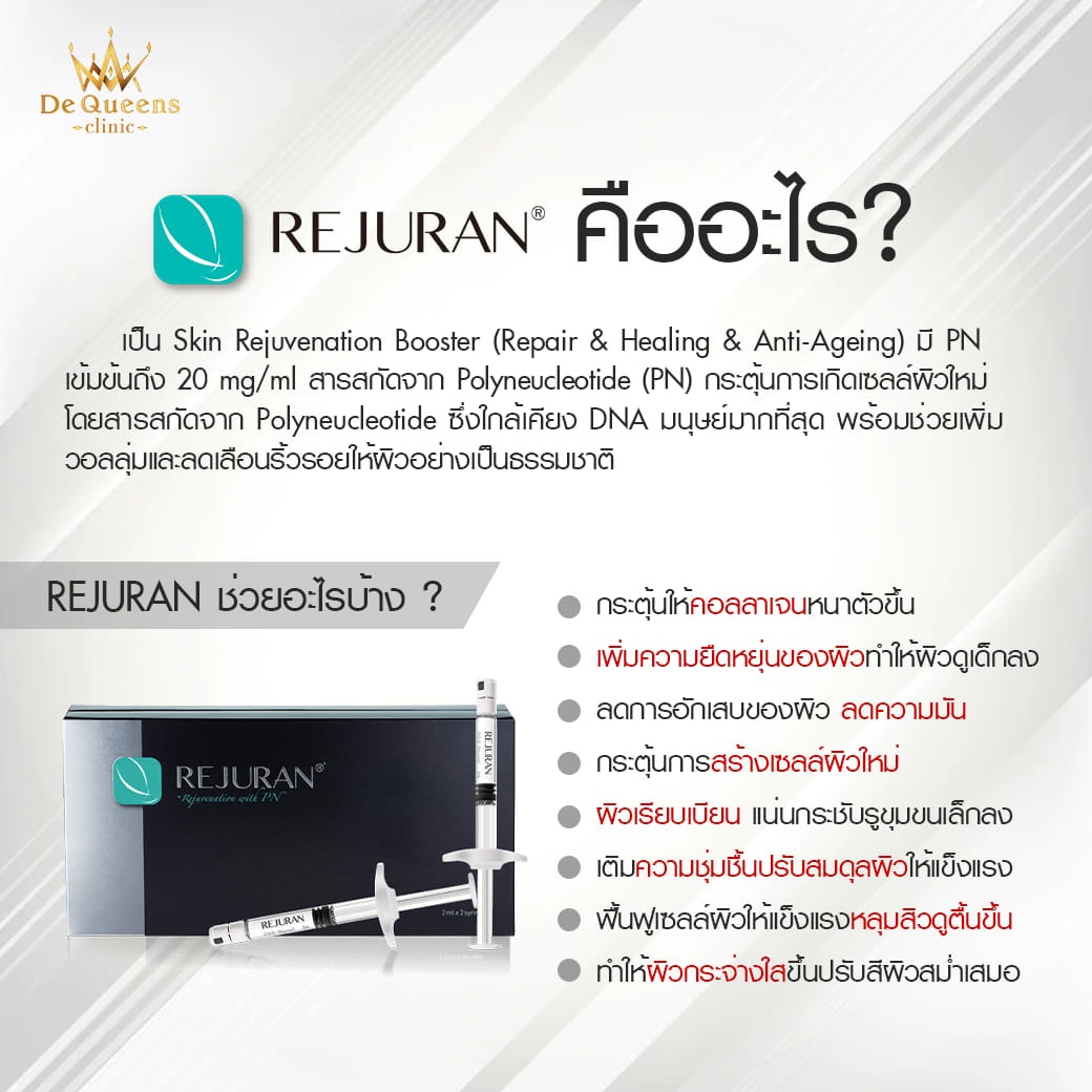 อยากผิวดี หน้าฉ่ำวาว อิ่มน้ำ ฉีด Rejuran ดีมั้ย? ใครบ้างควรฉีด?